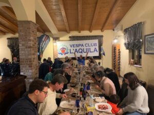 La cena sociale di fine anno del Vespa Club L’Aquila